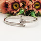 MEDEA~ Acciaio Inossidabile - Bracciale a serpente con cubic zirconia