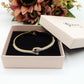 MEDEA~ Acciaio Inossidabile - Bracciale a serpente con cubic zirconia