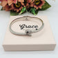 MEDEA~ Acciaio Inossidabile - Bracciale a serpente con cubic zirconia