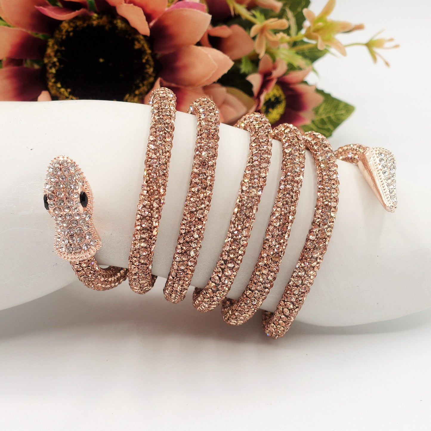 KAA ~ Collier snodato a serpente con cubic zirconia