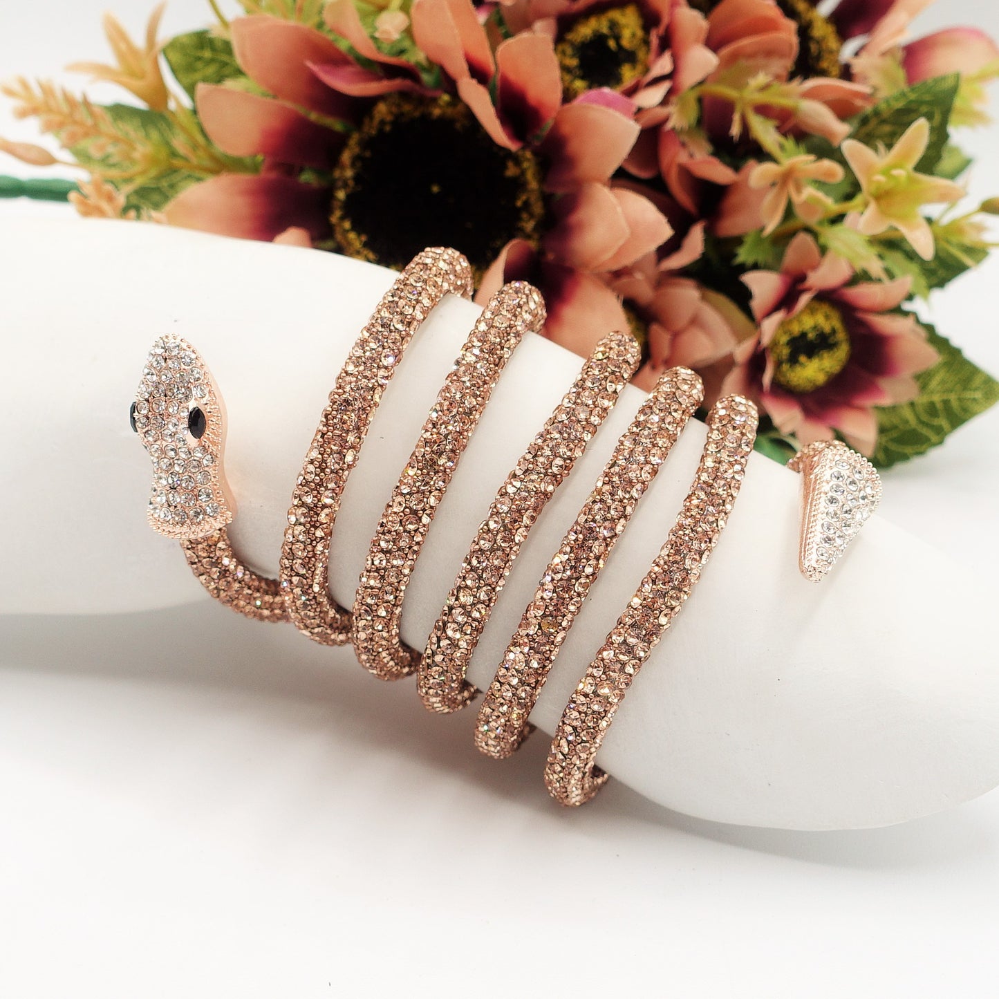 KAA ~ Collier snodato a serpente con cubic zirconia