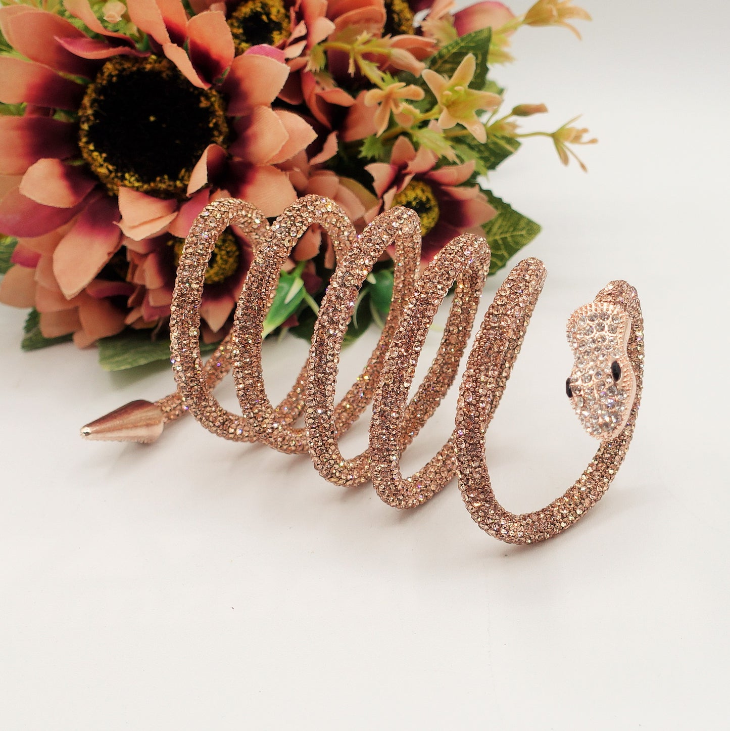 KAA ~ Collier snodato a serpente con cubic zirconia