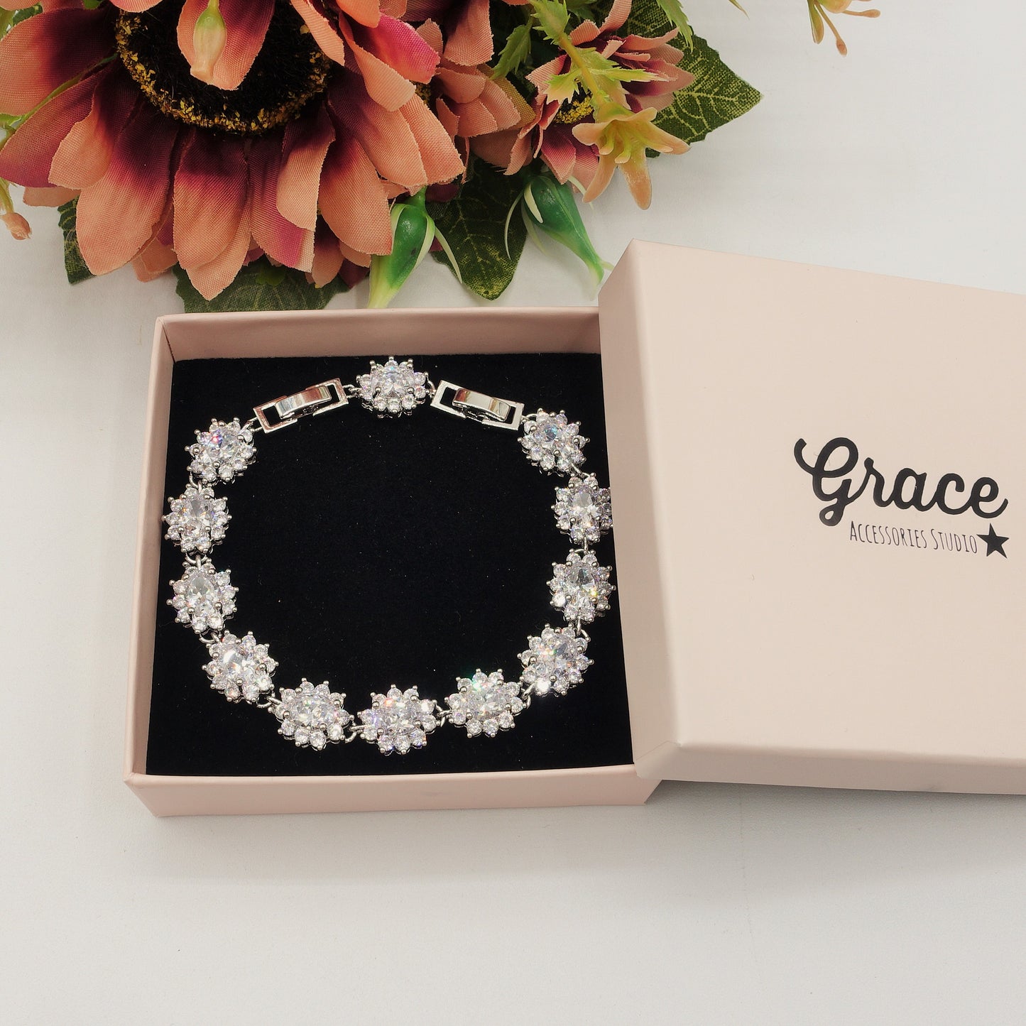 KATE RAINBOW - Bracciale Tennis con Cubic Zirconia ovale