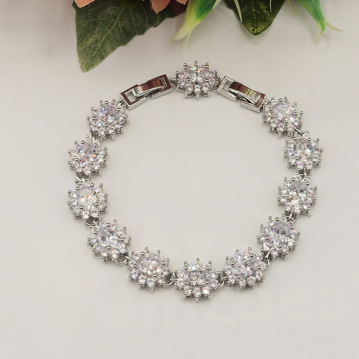 KATE RAINBOW - Bracciale Tennis con Cubic Zirconia ovale