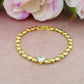 CLAIRE Single Heart  - Bracciale Tennis con cuoricini bombè e Cubic Zirconia a forma di cuore
