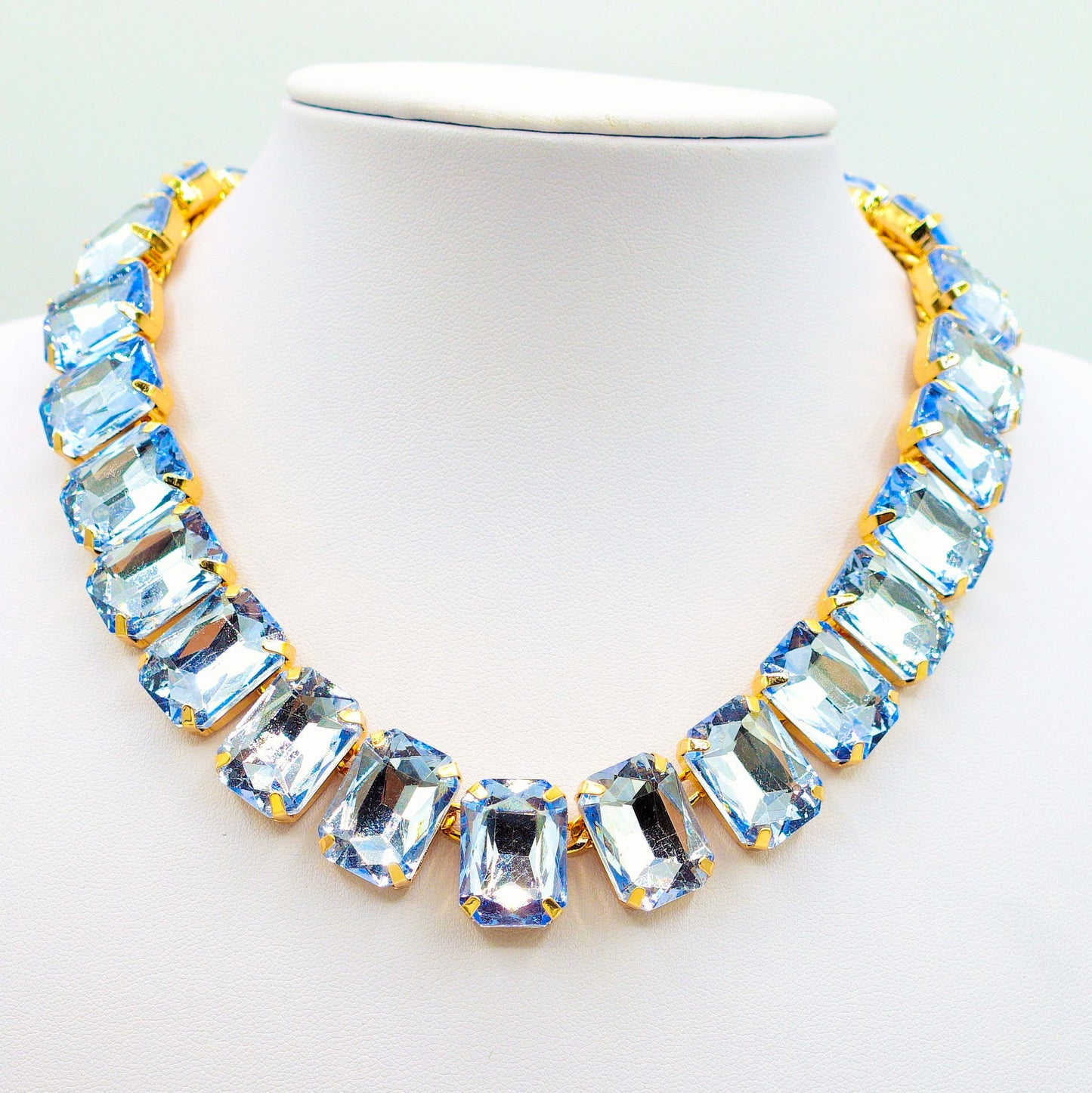 MARGOT collier con pietre sfaccettate - silver