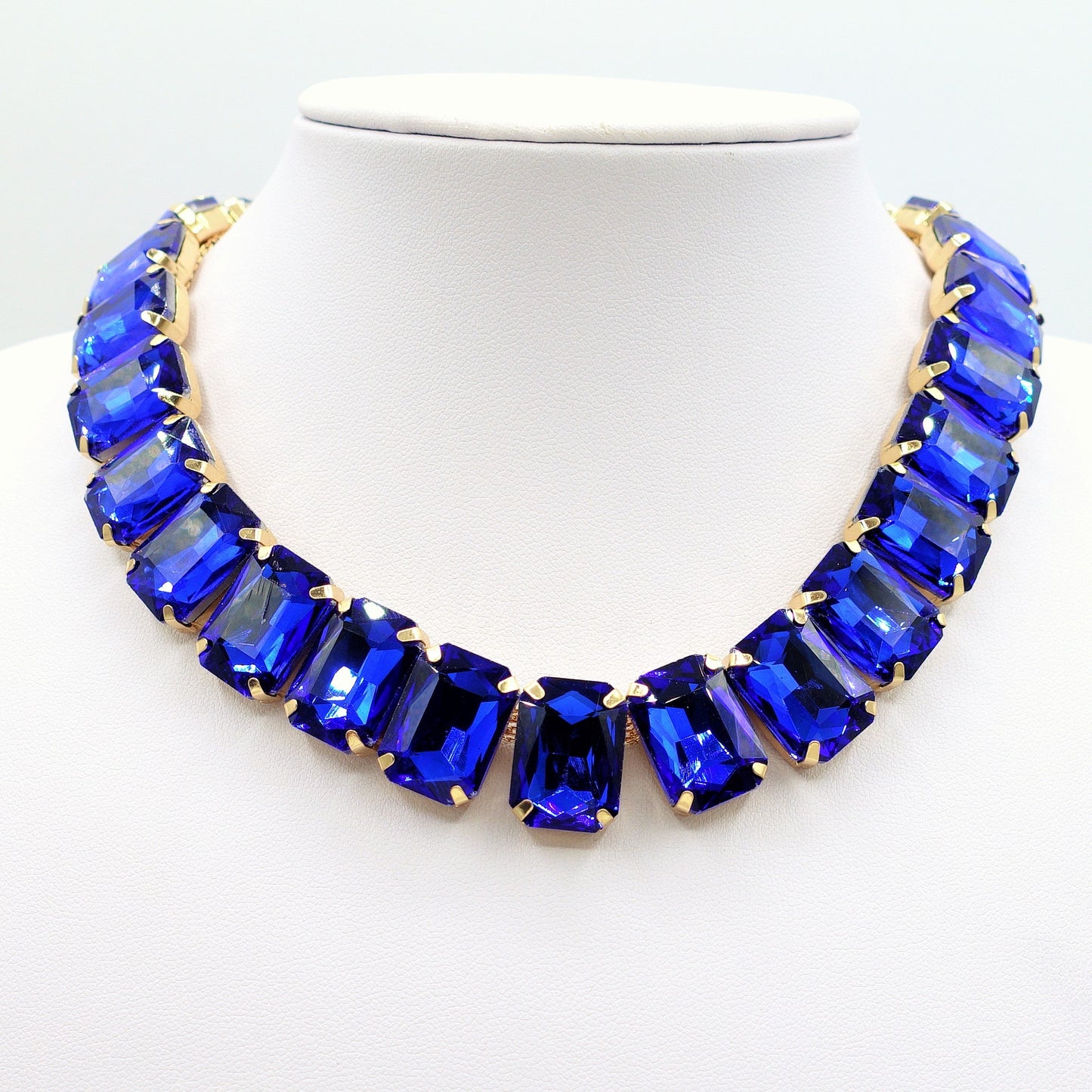 MARGOT collier con pietre sfaccettate - silver