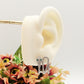 BETTY ~ orecchini bottone a serpente con cubic zirconia