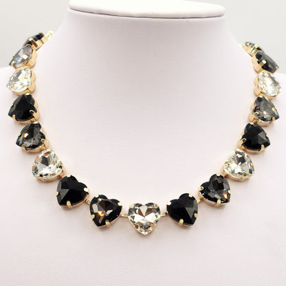 LUCE HEARTS 2.0 - collier con pietre A CUORE sfaccettate