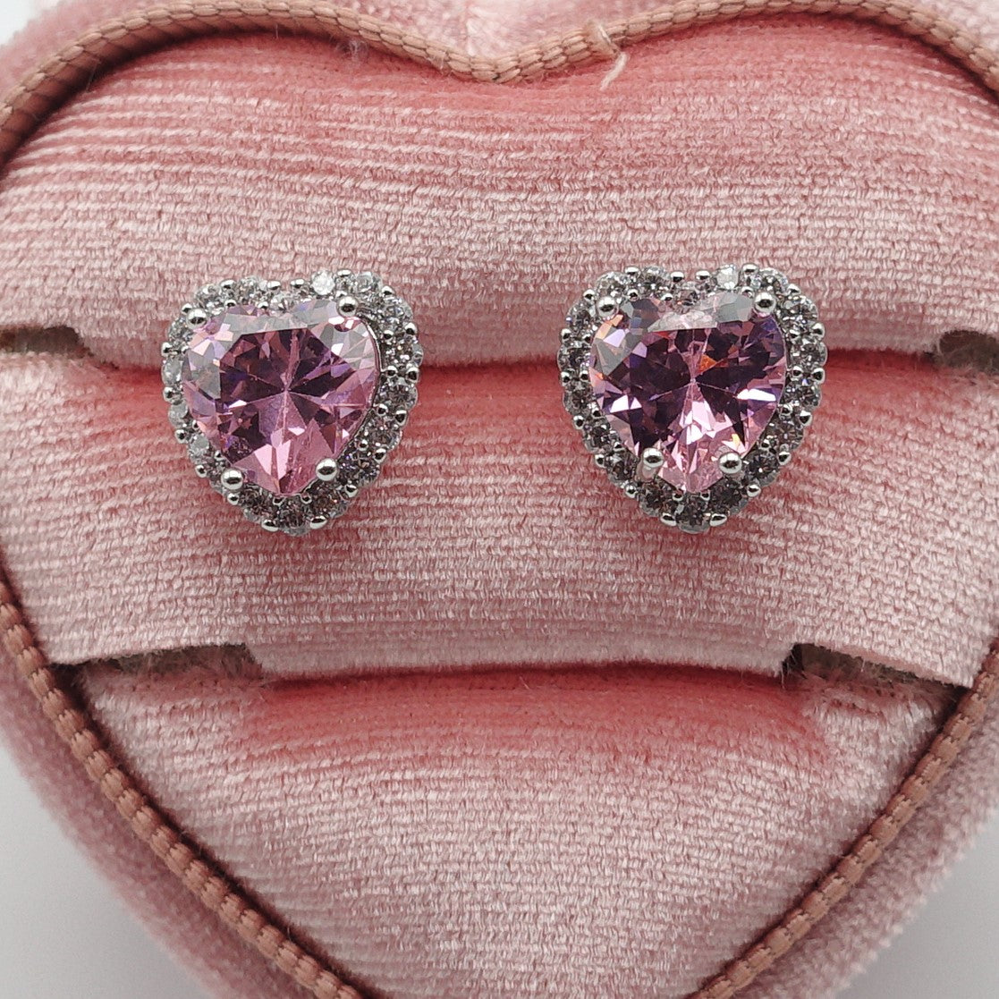 CHERIE - THE PINK DREAM BOX - SET  abbinato  Collier cubic zirconia forma di cuore