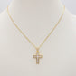 YVETTE - ACCIAIO INOSSIDABILE- Collana con pendente croce in cubic zirconia