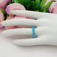 JENNY-Anello regolabile in Cubic Zirconia a forma di Cuore