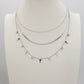 KAIA ~ 3 in 1 Collana in ACCIAIO INOSSIDABILE tripla con perle e crocine