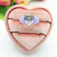 ISABELLE FLUO ~ Anello a cuore Smaltato con Cubic Zirconia- Regolabile