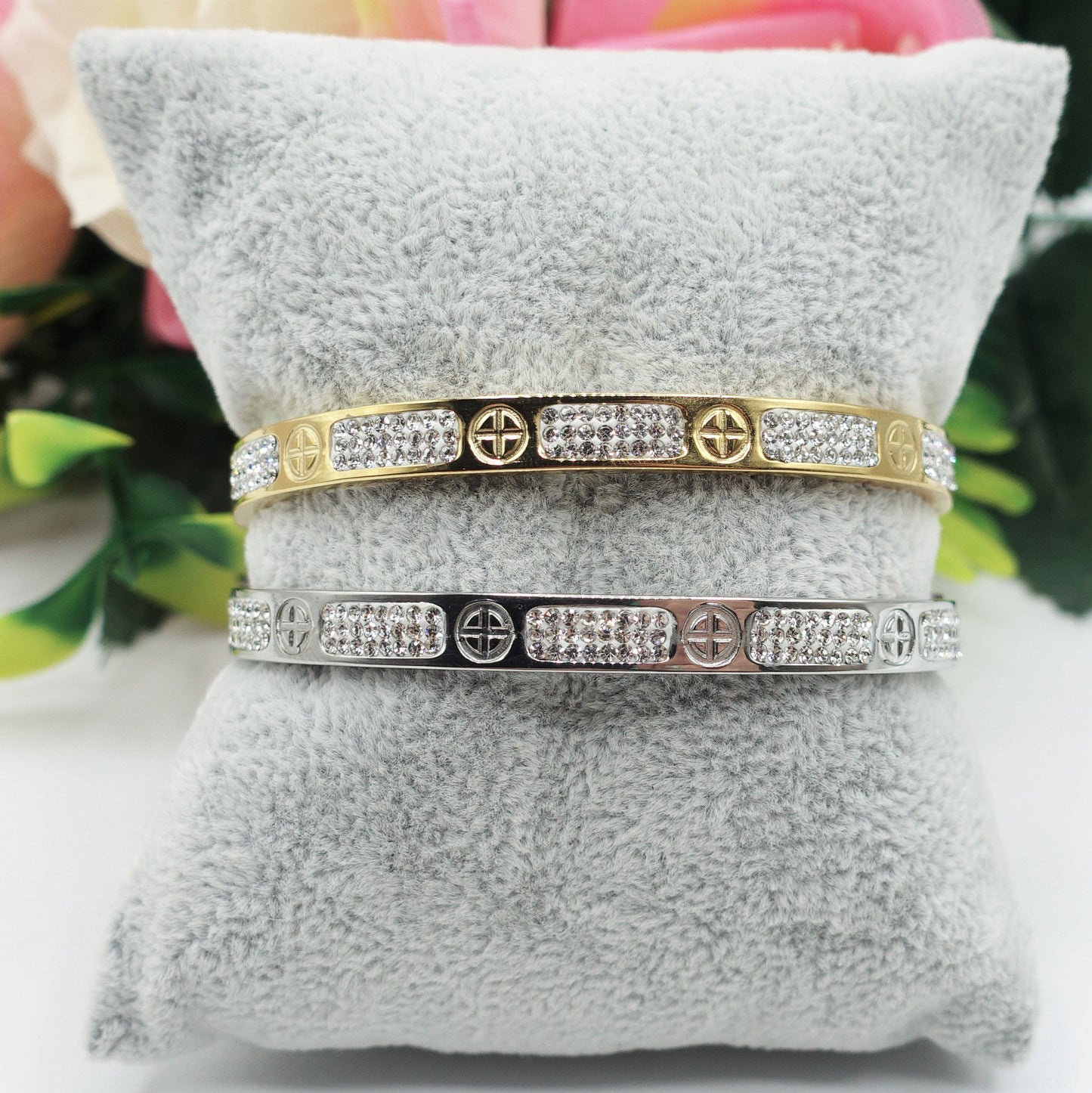 FLORENCE CRYSTAL ~ Bracciale in acciaio inossidabile