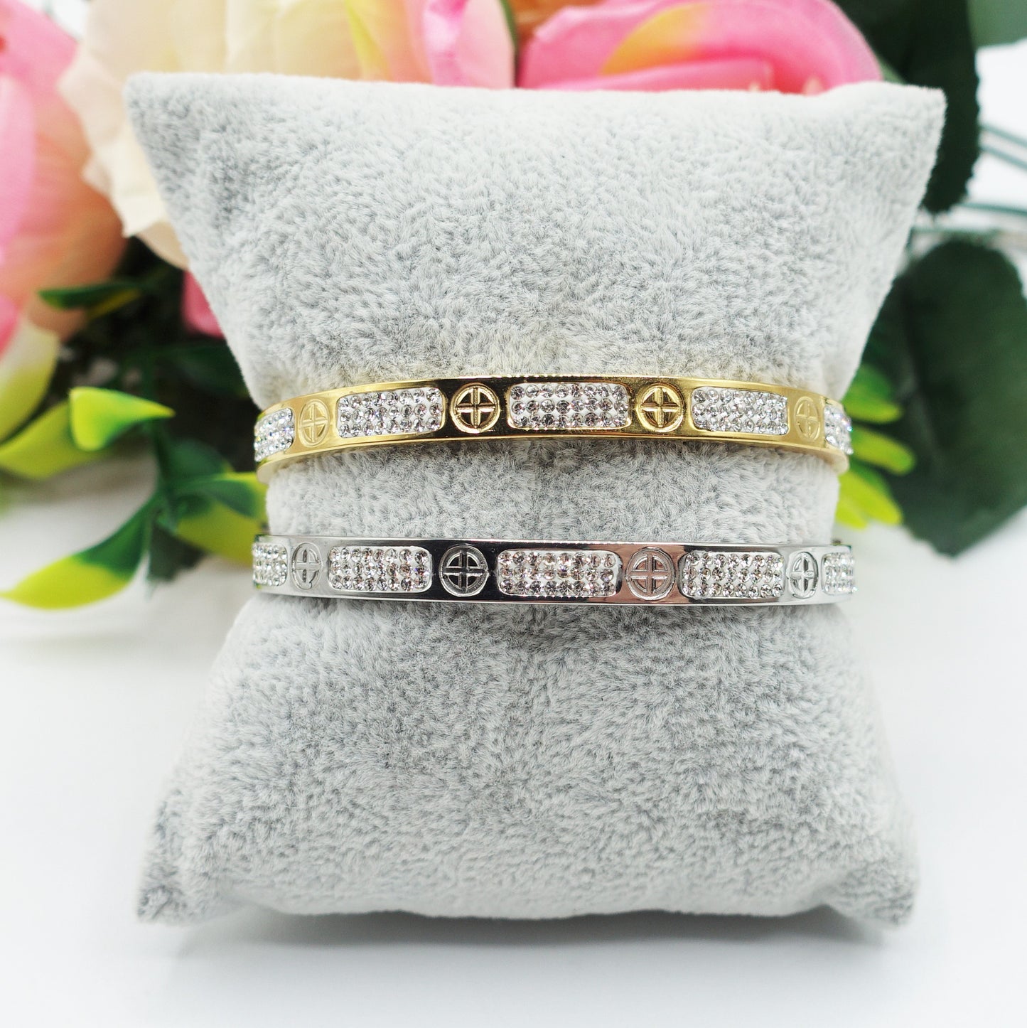 FLORENCE CRYSTAL ~ Bracciale in acciaio inossidabile