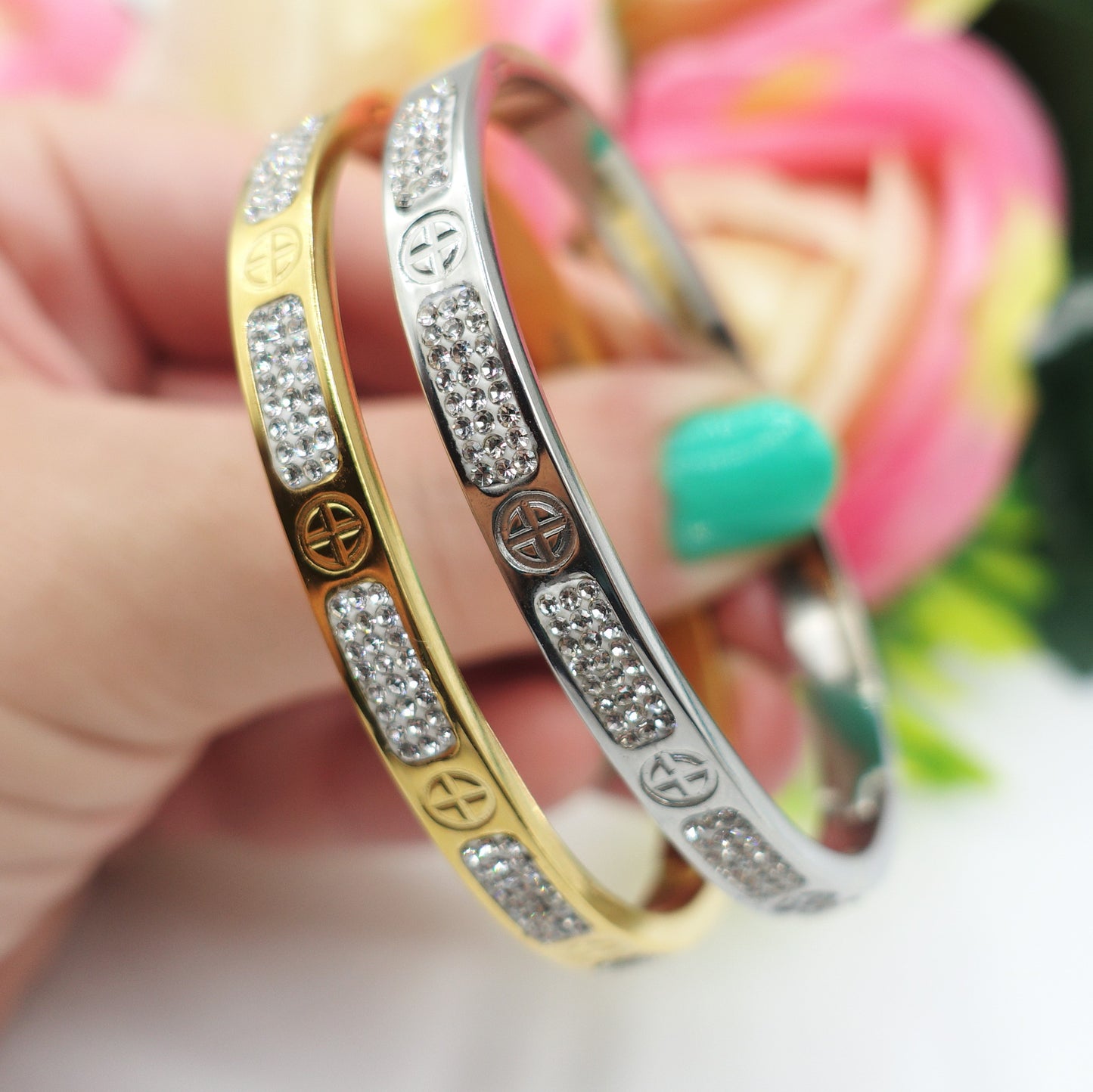 FLORENCE CRYSTAL ~ Bracciale in acciaio inossidabile