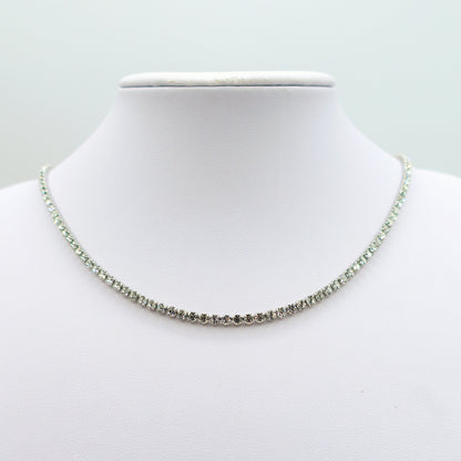 VEGAS ~42cm~ COLLANA TENNIS IN ACCIAIO INOSSIDABILE CON CUBIC ZIRCONIA