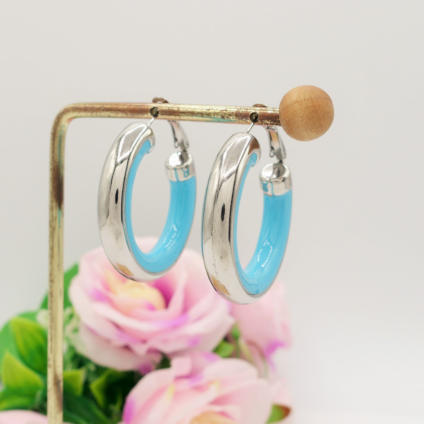 DREW - ACCIAIO INOSSIDABILE - Big Hoops orecchini a cerchio smaltati