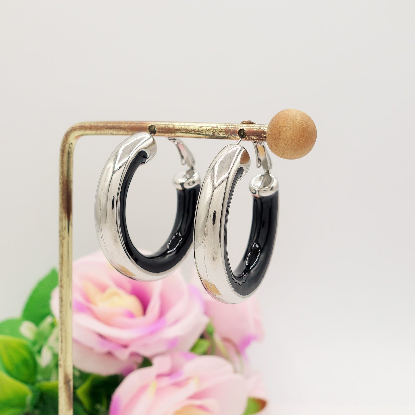 DREW - ACCIAIO INOSSIDABILE - Big Hoops orecchini a cerchio smaltati