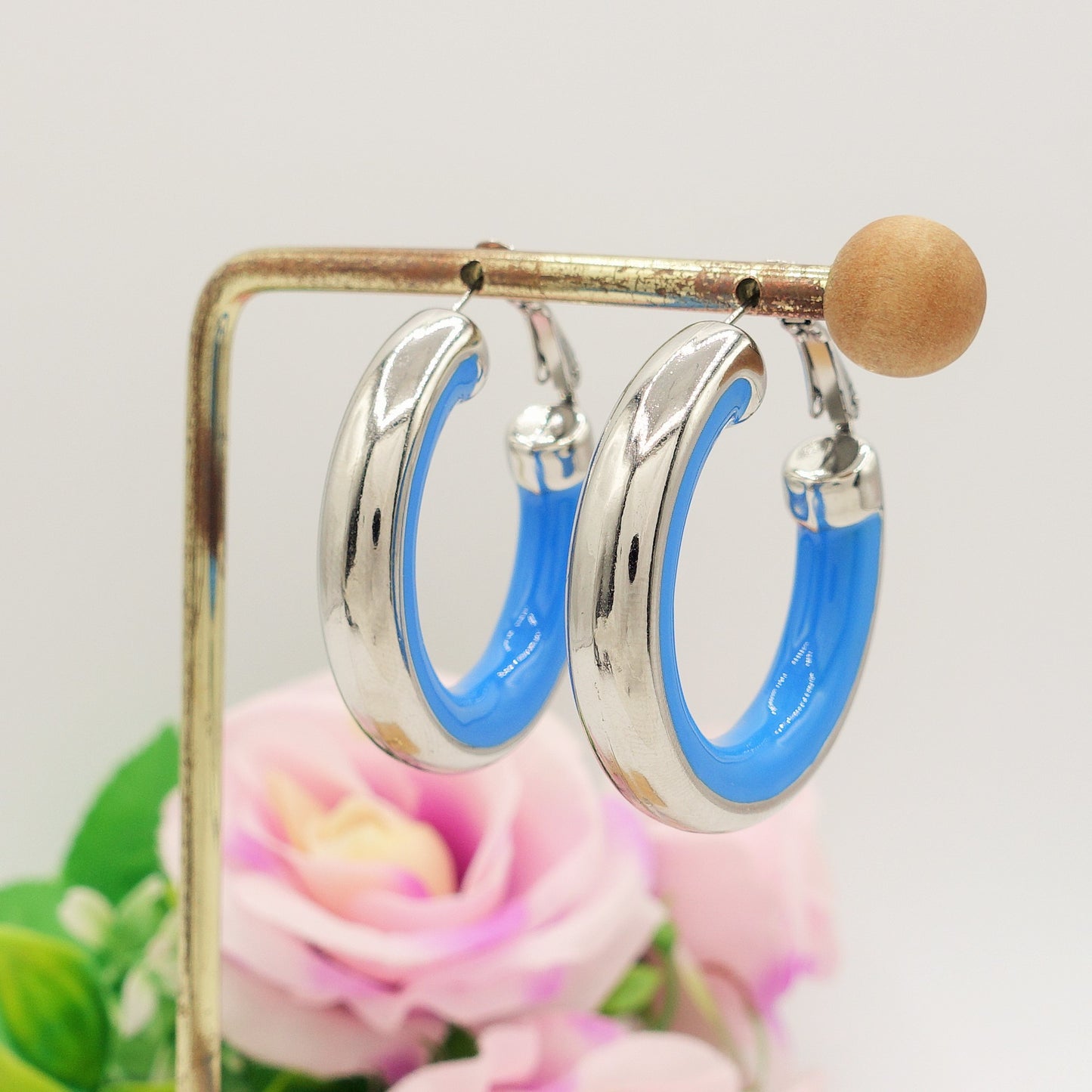 DREW - ACCIAIO INOSSIDABILE - Big Hoops orecchini a cerchio smaltati