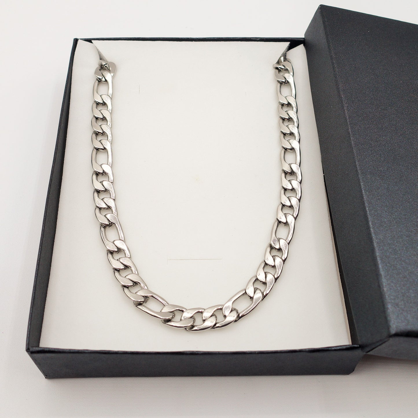 Collana catena GROUMETTE uomo 8mm ACCIAIO
