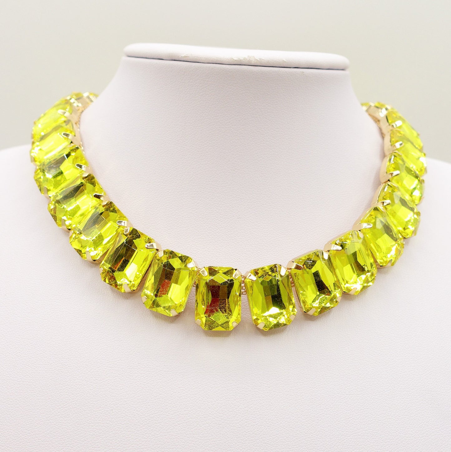 MARGOT collier con pietre sfaccettate - silver