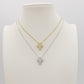 PHOEBE small - ACCIAIO INOSSIDABILE- Collana con pendente croce in cubic zirconia
