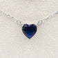 VICTORIA~ ACCIAIO INOSSIDABILE -Collana Cuore Solitario in cubic zirconia