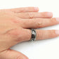 ANELLO maxi fede uomo inciso ACCIAIO