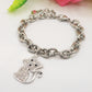 VIENNA ~ ACCIAIO INOSSIDABILE-  Bracciale catena con ciondoli