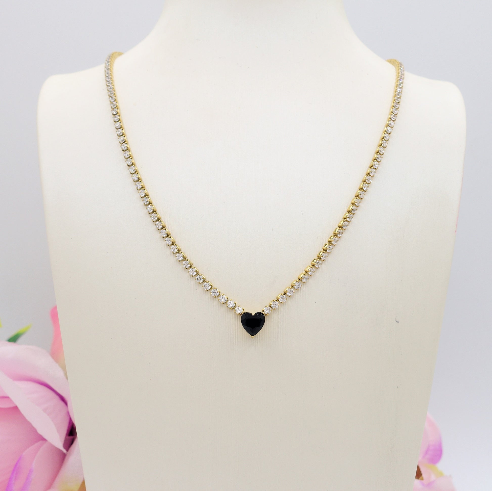 AURORA small ~ ACCIAIO INOSSIDABILE -Collana tennis in cubic zirconia – Grace Accessories Studio AURORA small ~ ACCIAIO INOSSIDABILE -Collana tennis in cubic zirconia – Grace Accessories Studio