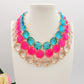 YVONNE - Big Stones - Collier con cristalli sfaccettati