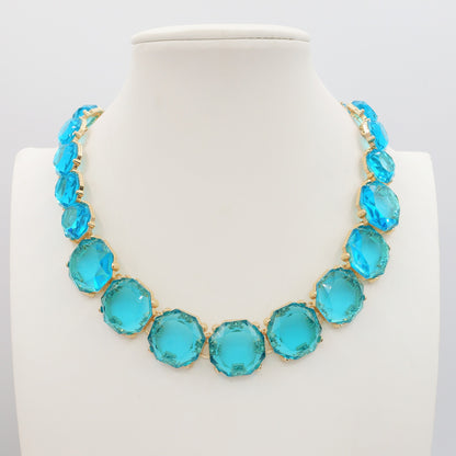 YVONNE - Big Stones - Collier con cristalli sfaccettati