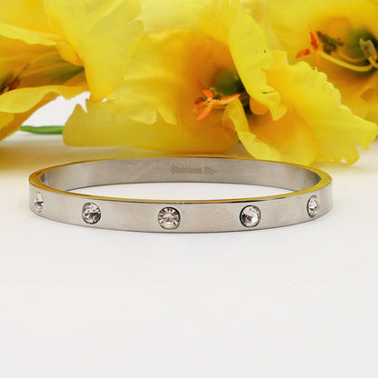 FLORENCE SHINE ~ Bracciale a manetta in acciaio inossidabile