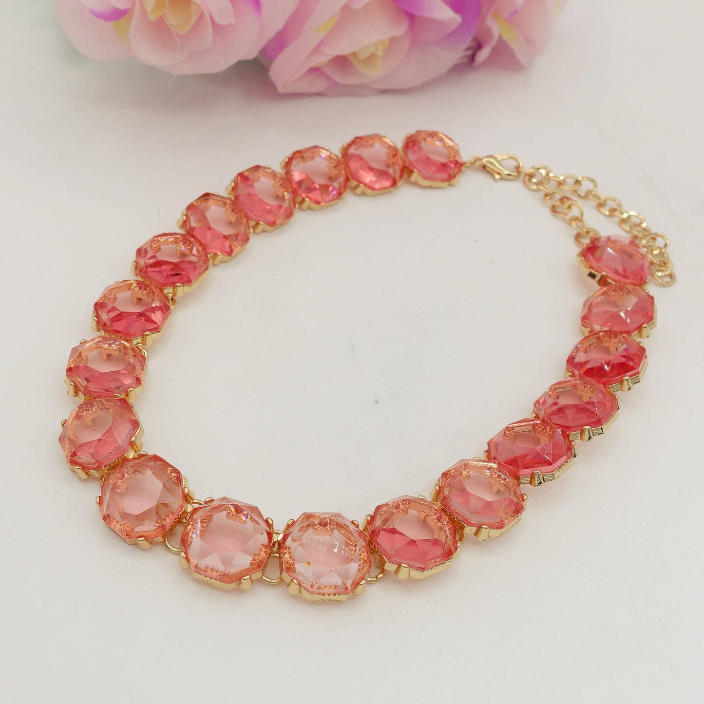 YVONNE - Collier con cristalli sfaccettat