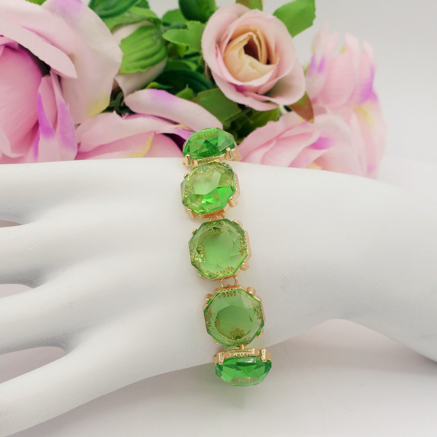 YVONNE - BRACCIALE con cristalli sfaccettati