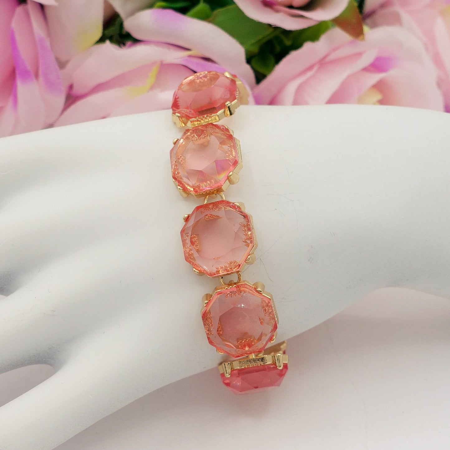 YVONNE - BRACCIALE con cristalli sfaccettati