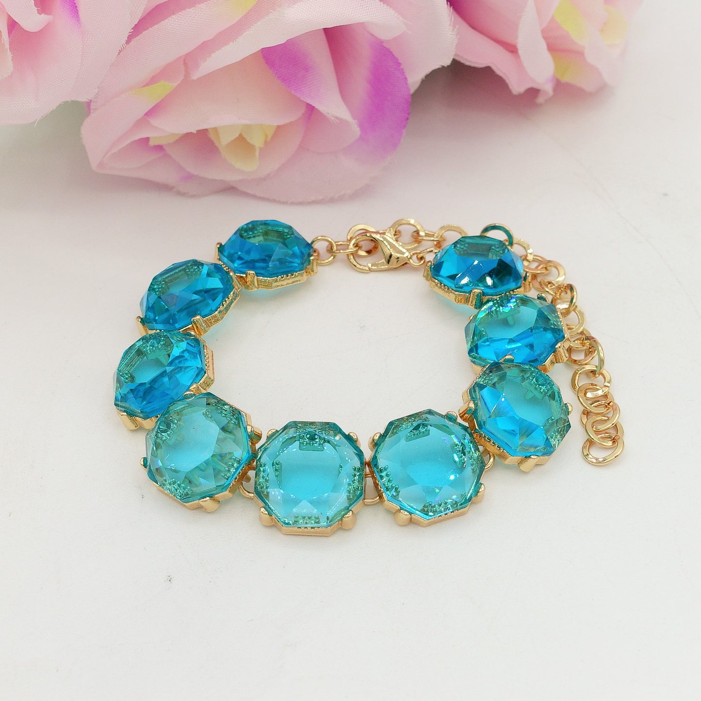 YVONNE - BRACCIALE con cristalli sfaccettati