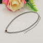 JASMINE ~ ACCIAIO INOSSIDABILE - collana choker in catena con Cubic zirconia a forma di cuore