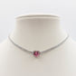 DIANA  -"THE PINK SET" - Set choker + orecchini in cubic zirconia rosa
