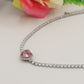 DIANA  -"THE PINK SET" - Set choker + orecchini in cubic zirconia rosa
