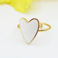 AMOUR ~ Anello SMALTATO regolabile ACCIAIO INOSSIDABILE
