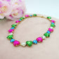 LUCE HEARTS cuori alternati - ACCIAIO inossidabile - collier con pietre sfaccettate