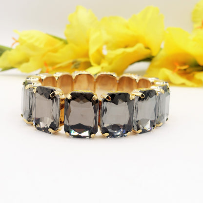 MARGOT - Bracciale Elasticizzato con pietre sfaccettate - LUCE COLLECTION