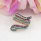 VIPER - Anello serpente regolabile con cubic zirconia