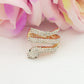 VIPER - Anello serpente regolabile con cubic zirconia