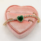 DIANA ~Chunky ~ Bracciale tennis con cuore in Cubic Zirconia