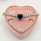 DIANA ~Chunky ~ Bracciale tennis con cuore in Cubic Zirconia