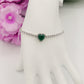 DIANA ~Chunky ~ Bracciale tennis con cuore in Cubic Zirconia
